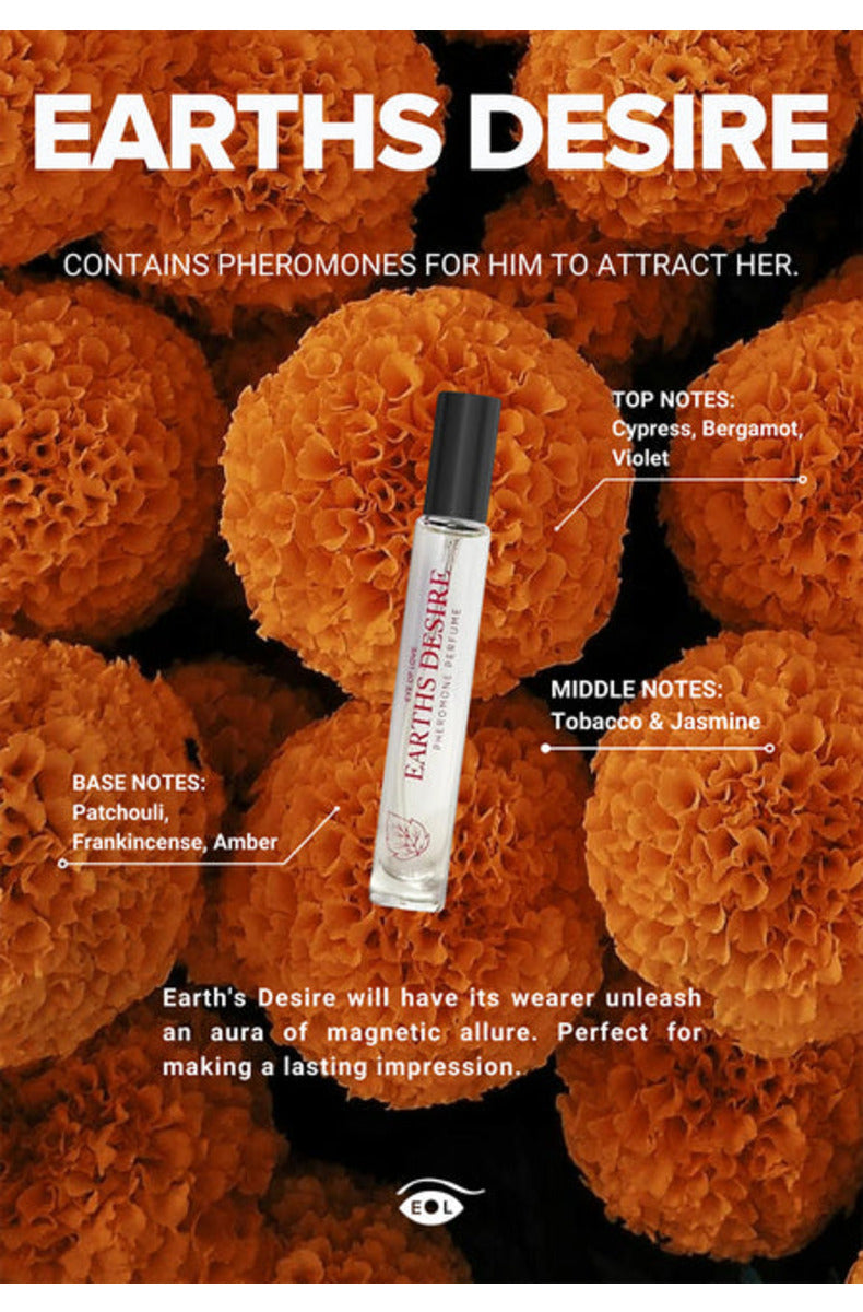 Eye of Love Earth's Desire pheromone cologne fragrance notes