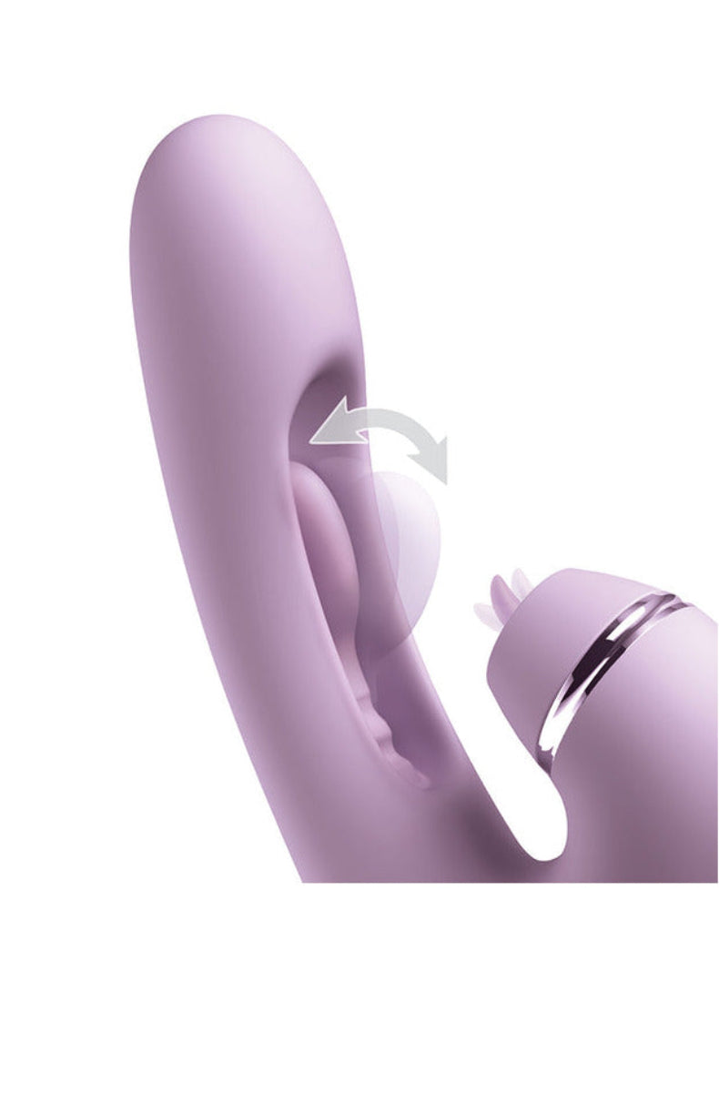 Close-up of the G-Touch internal stimulator showing the circular come-hither motion