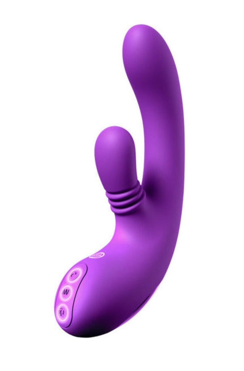 Purple Fantasy For Her IntiMotion G Pro G-spot and clitoral vibrator with control buttons