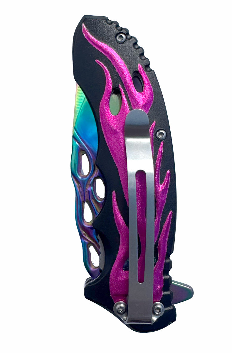Spring assist pocket knife providing reliable everyday cutting tool  for women