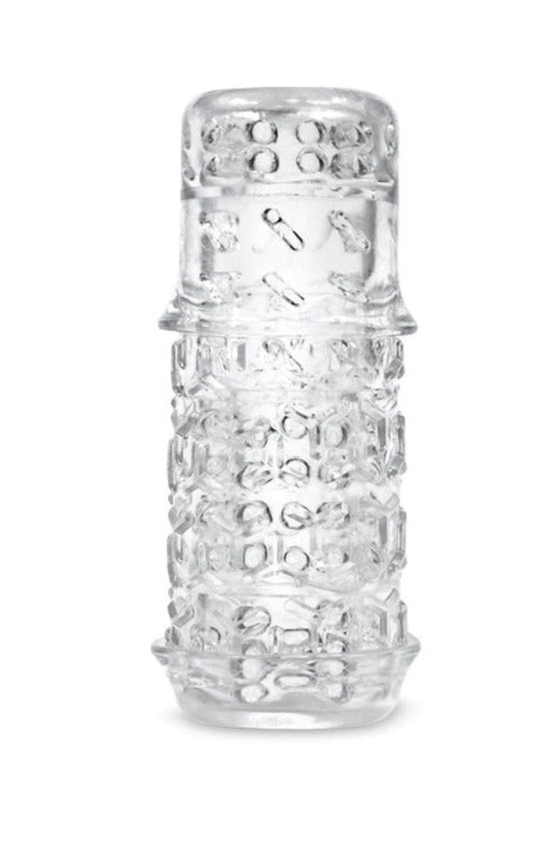 The Handy TrueGrip Gen 2 sleeve, clear TPE with a textured exterior and thick opening