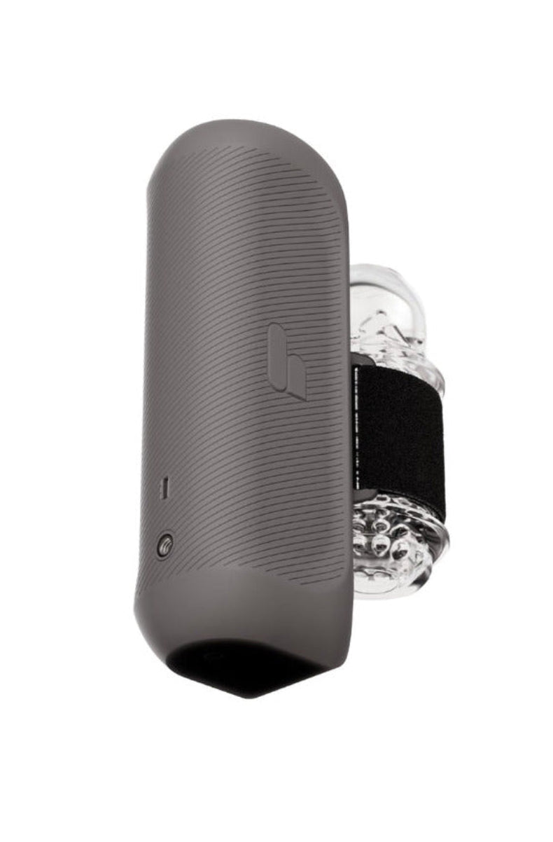 Back of The Handy 2 with the ClickOn sleeve holder and clear sleeve attached