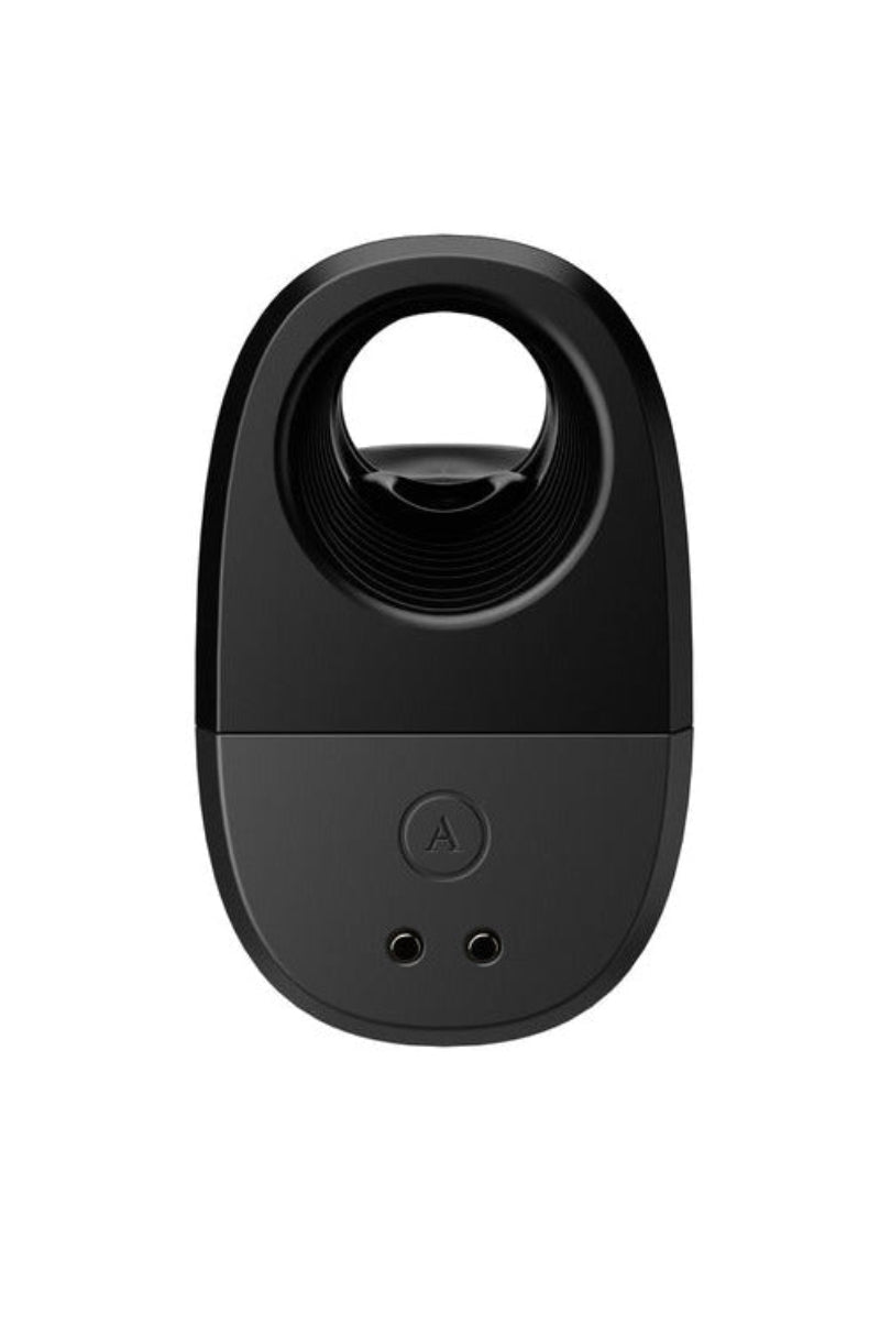 Top-down view of the Arcwave Ion 2 opening with the Autopilot button and charging contacts