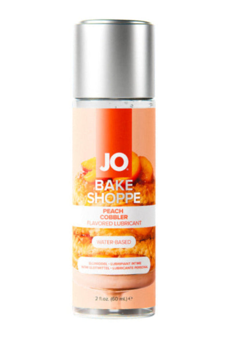 JO Bake Shoppe Peach Cobbler flavored water-based lubricant 2 oz bottle