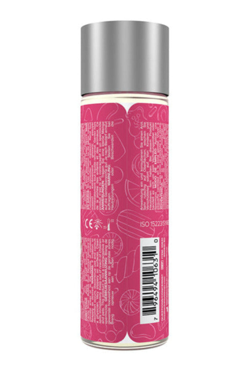 JO Candy Shop Cotton Candy lubricant bottle, back view