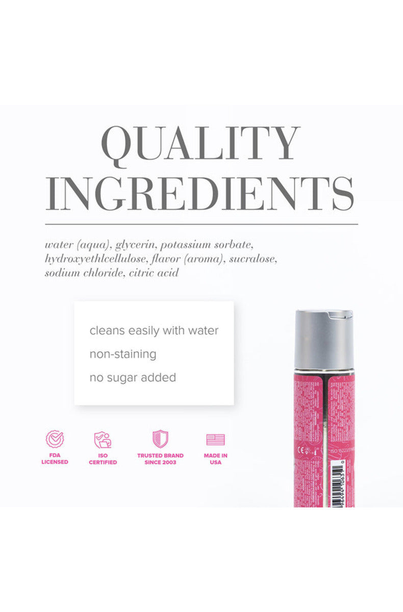 JO Candy Shop Cotton Candy lube quality ingredients, no sugar added