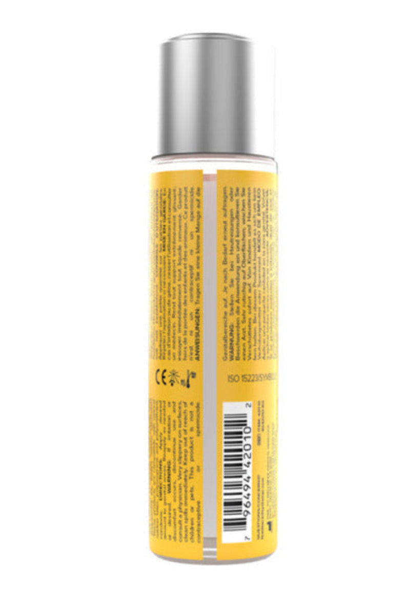 JO Cocktails Mimosa lubricant bottle, back view