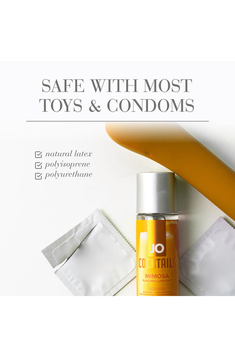 JO Cocktails Mimosa lube safe with most toys and condoms