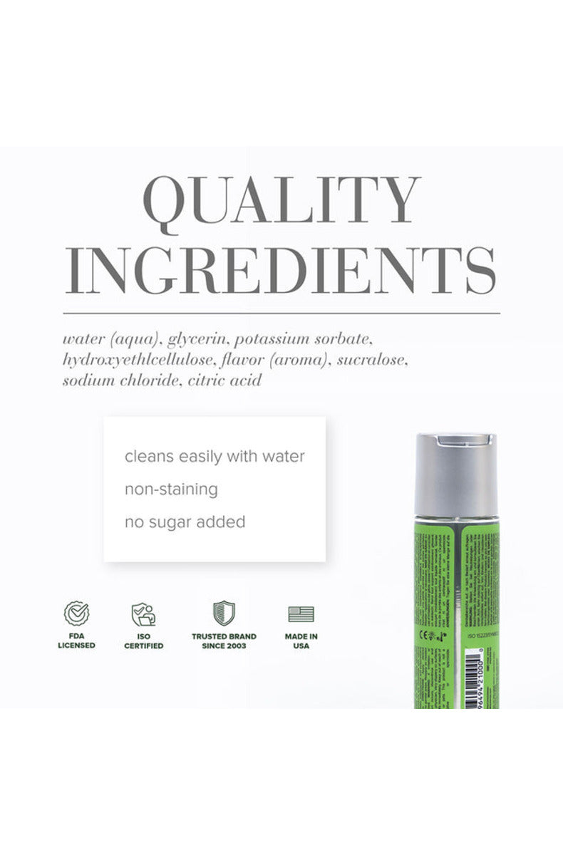 JO Cocktails Mojito lube quality ingredients, no sugar added