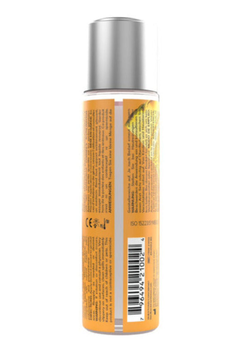 JO Cocktails Sex on the Beach lubricant bottle, back view
