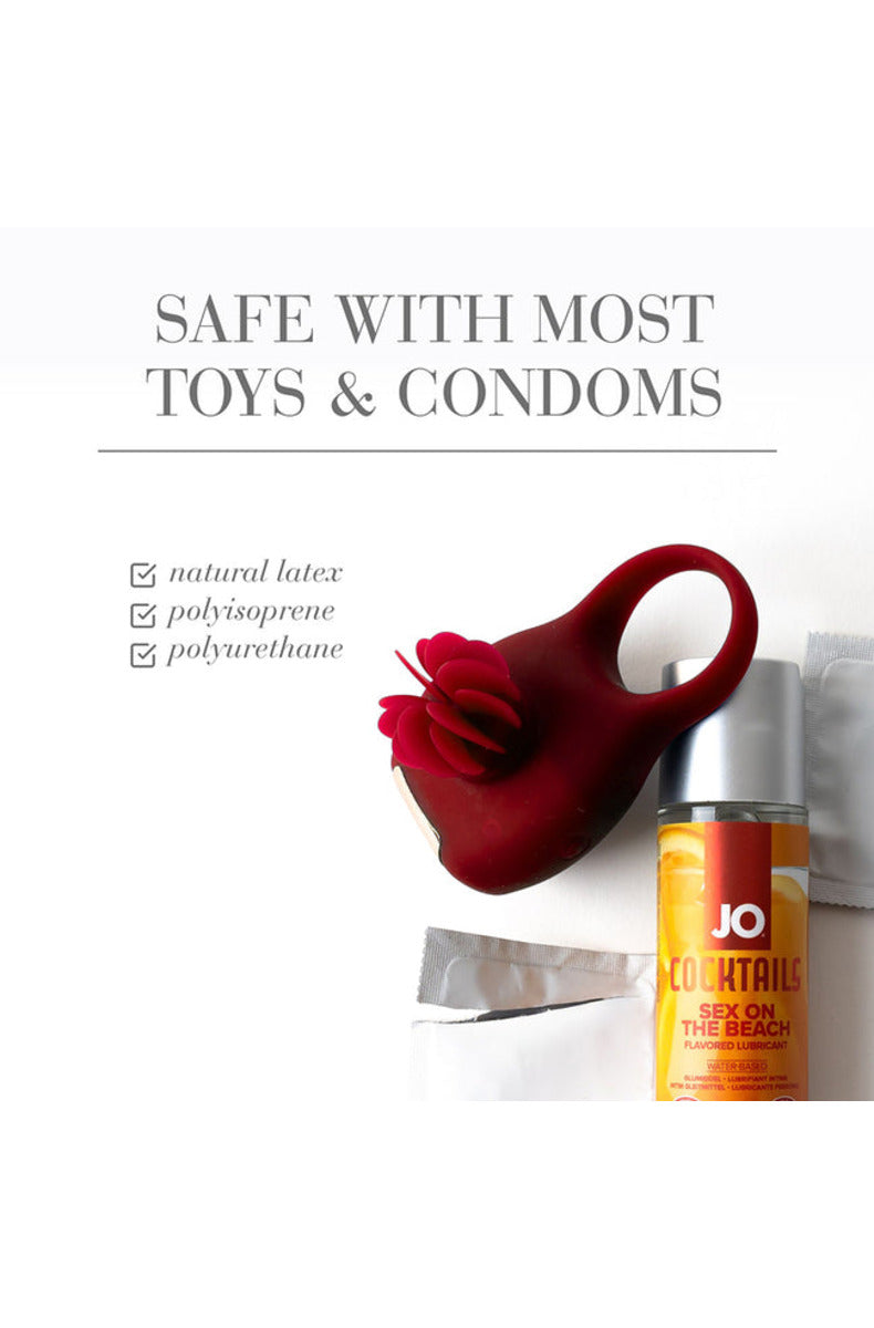 JO Cocktails Sex on the Beach lube safe with most toys and condoms