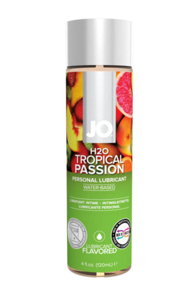 JO H2O Tropical Passion flavored water-based lubricant 4 oz bottle