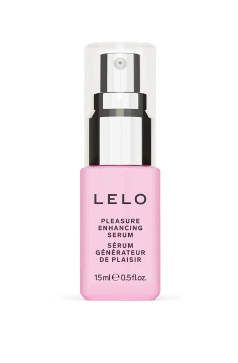 LELO Pleasure Enhancing Serum pink pump bottle