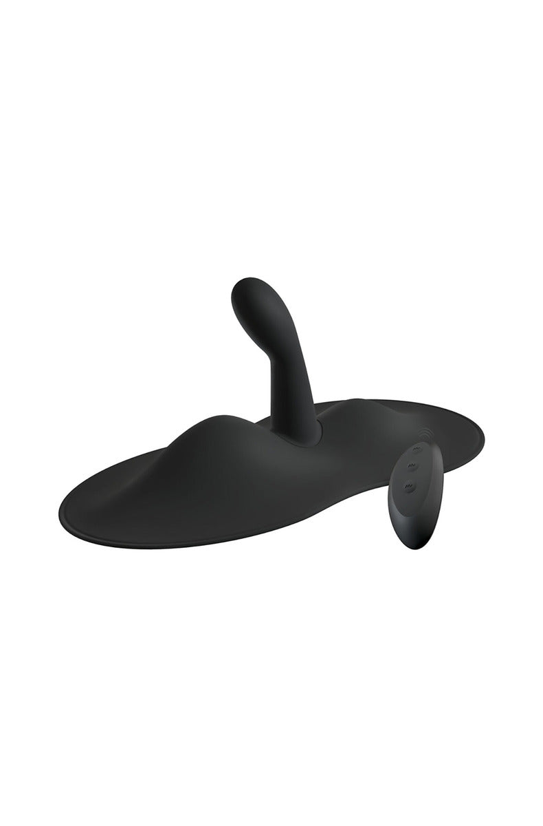 Orion VibePad 3 black grinding pad vibrator with G-spot stimulator and remote
