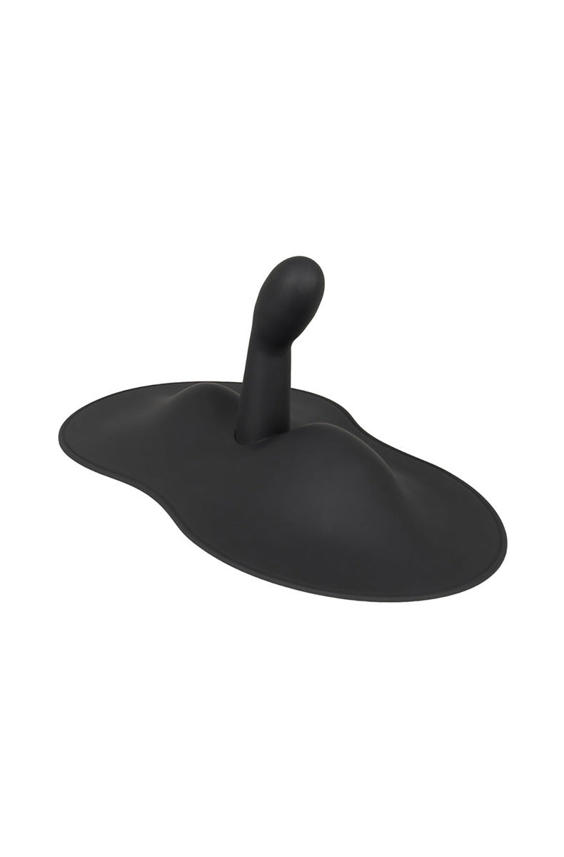 Orion VibePad 3 showing the curved G-spot stimulator arm, angled view
