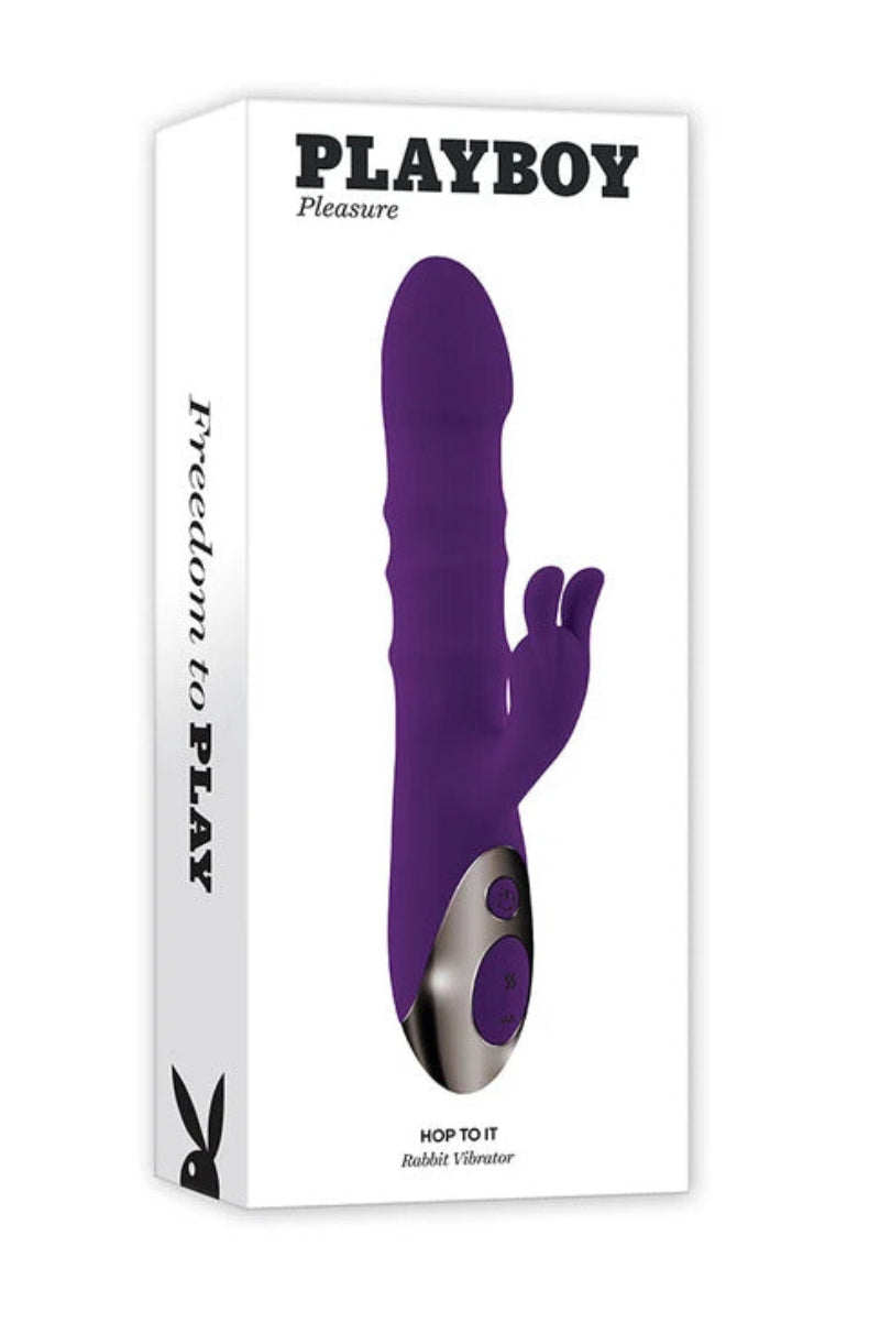 Playboy Hop To It rabbit vibrator packaging box