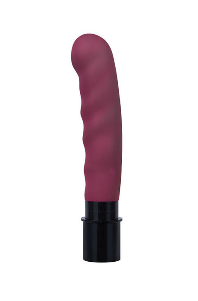 Burgundy textured thrusting attachment for The Cowgirl Thrust Rider