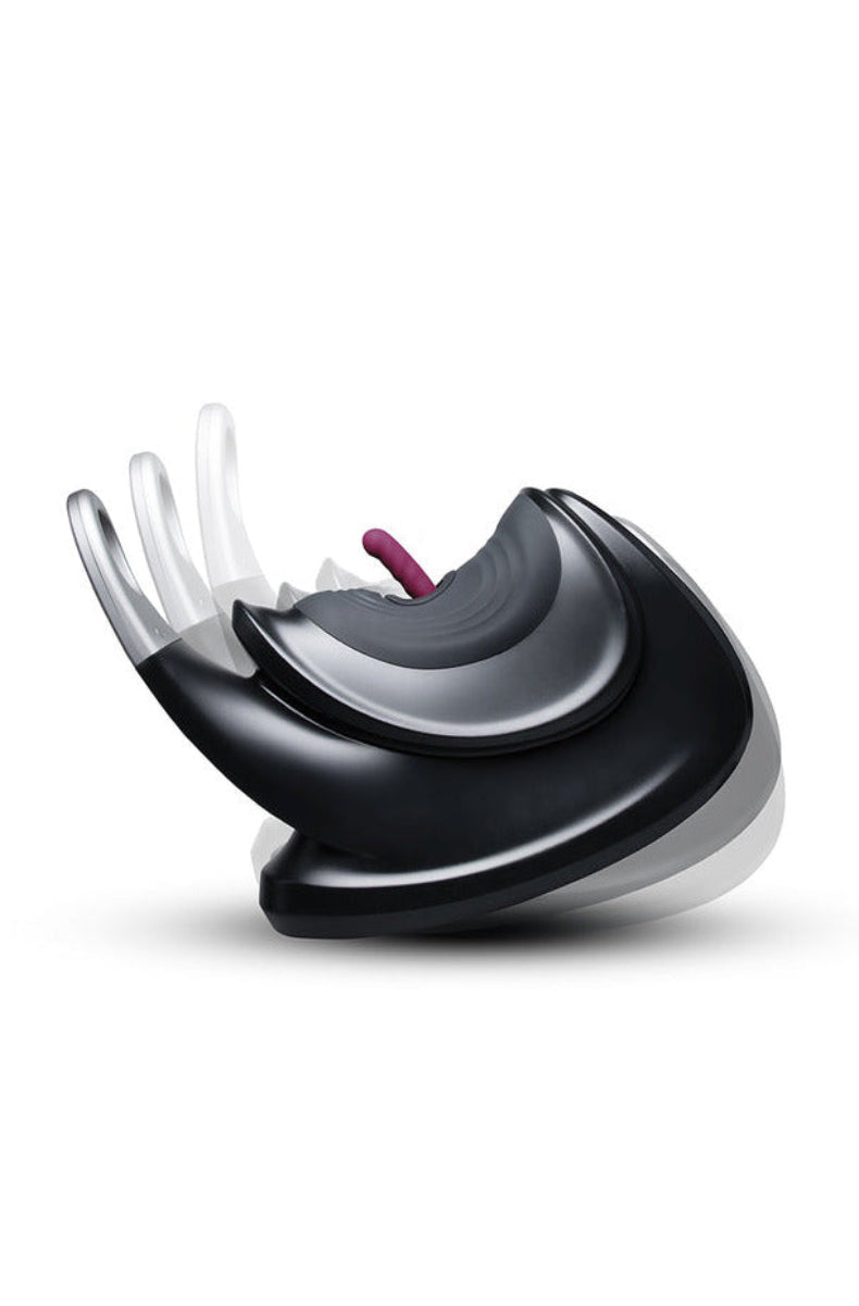 The Cowgirl Thrust Rider with a motion arrow showing the thrusting attachment in action