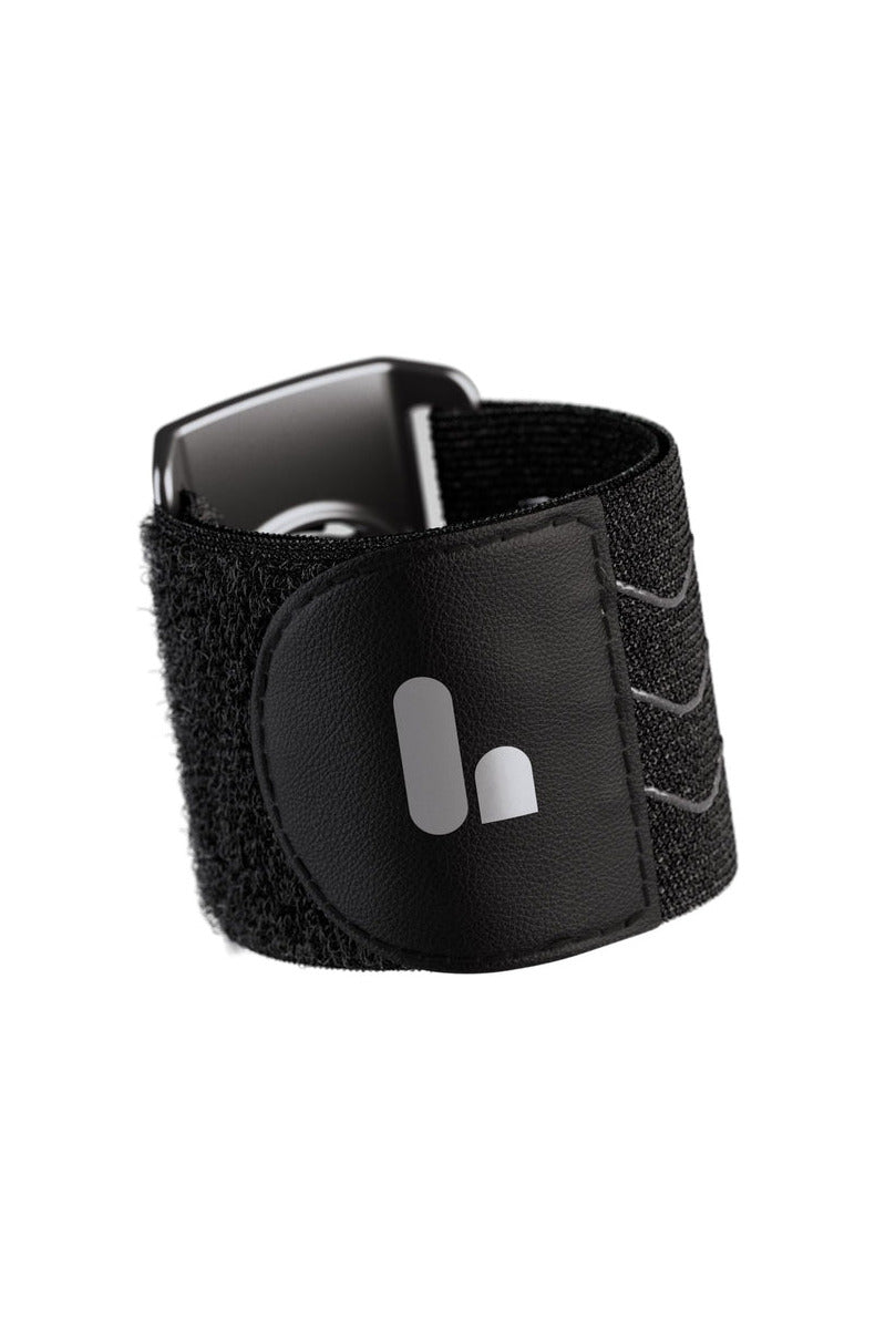 The Handy TrueGrip Pro Band, a black velcro grip band with the handy logo tab