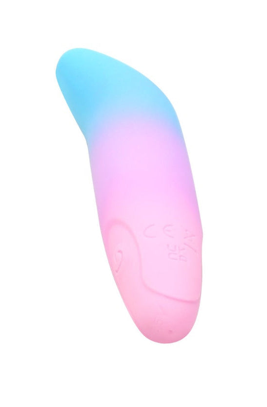 Side view of bendable gradient vibrator showing curved ergonomic shape