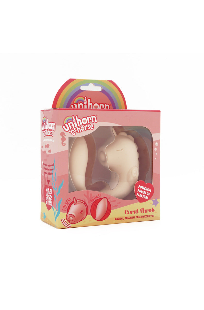 Unihorn C-Horse Coral Throb pulsing clitoral stimulator retail package
