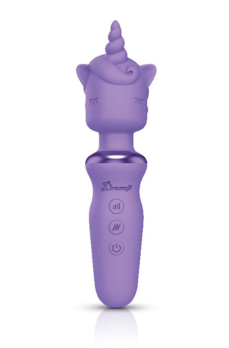 Lilac Viben Dreamii Wand unicorn wand vibrator with comfort grip handle