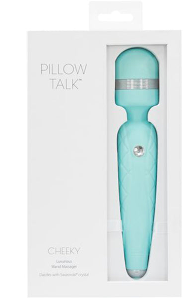 Pillow Talk Cheeky Wand With Swarovski Crystal in Blue 