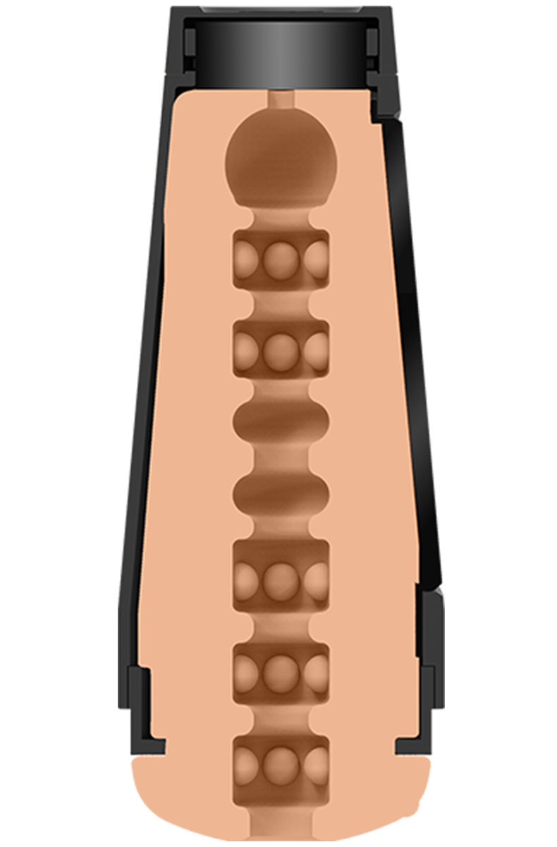 Main Squeeze stroker side view showing the squeezable canister and end cap.