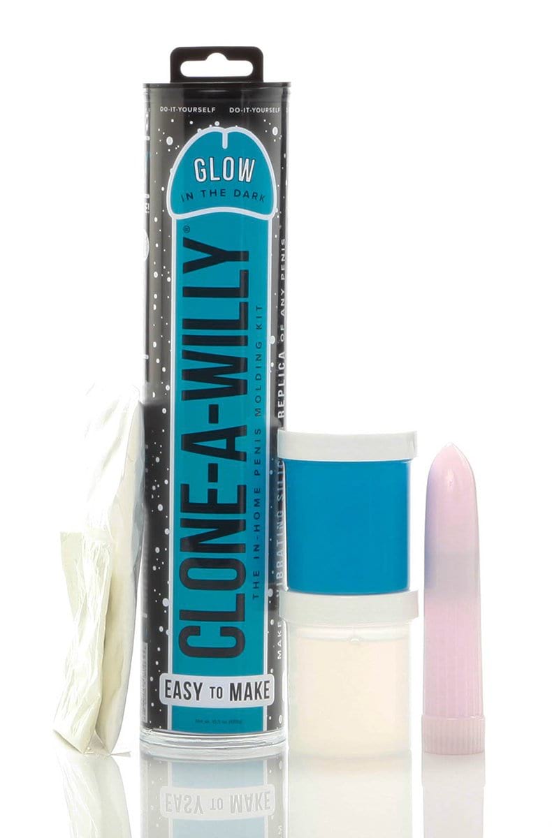 Clone A Willy Glow in the Dark packaging detail showing the easy to make label and kit description.