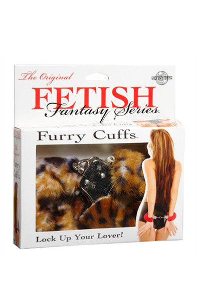 Furry Cuffs in Leopard - thewhiteunicorn