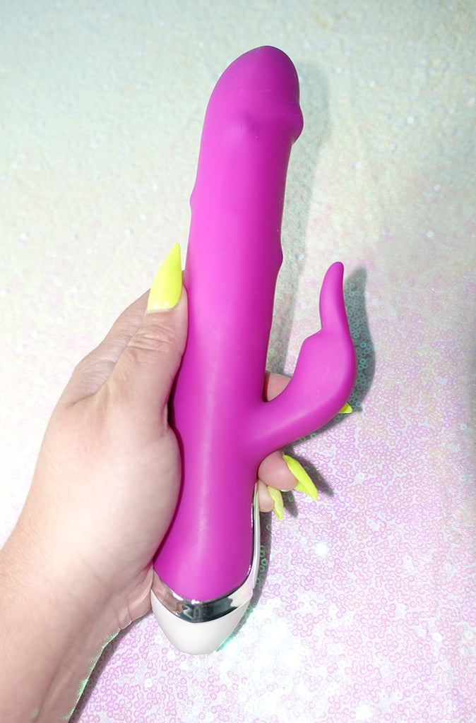 Dancing Pearl Rabbit Vibrator Purple | Rotating Beads | TWU Dancing Pearl Rabbit Vibrator Purple | Rotating Beads | TWU