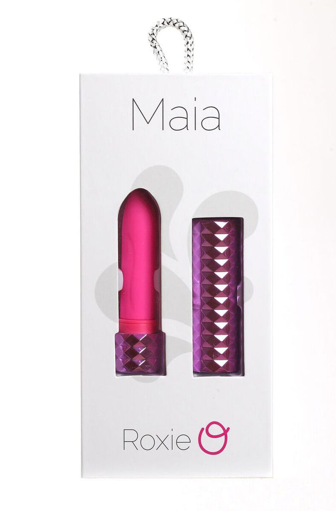 Roxie Crystal Gem Lipstick Vibrator in Pink