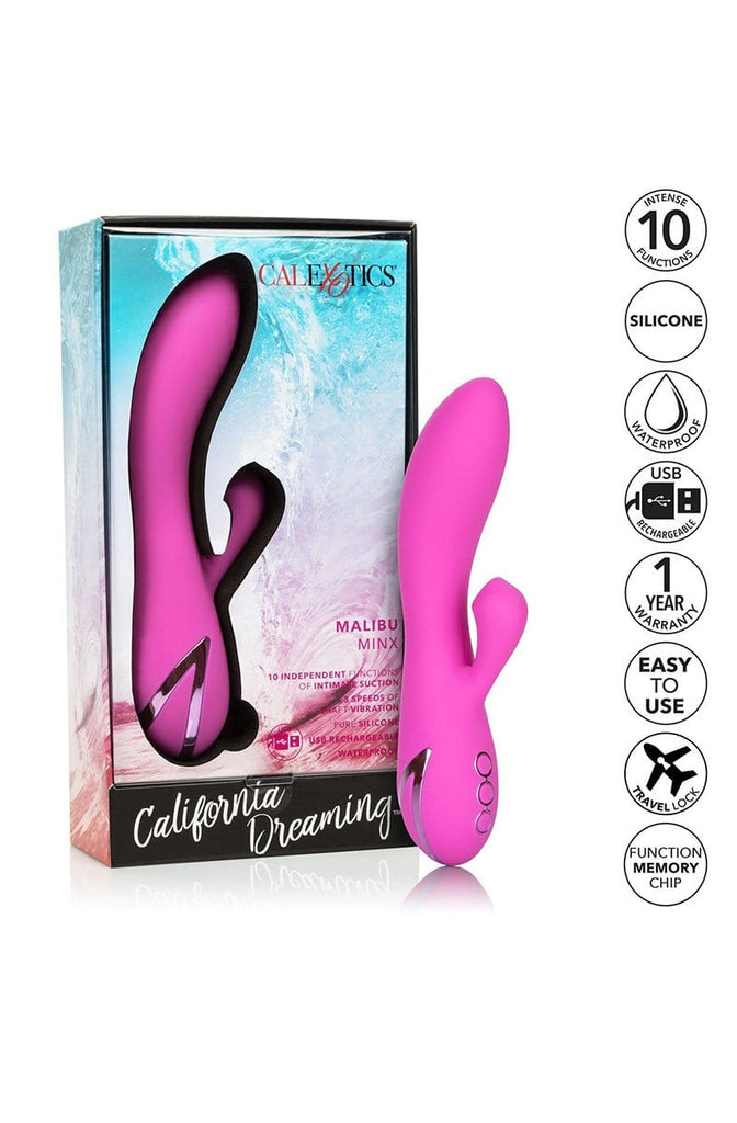 California Dreaming Malibu Minx Purple Rabbit Style Vibrator