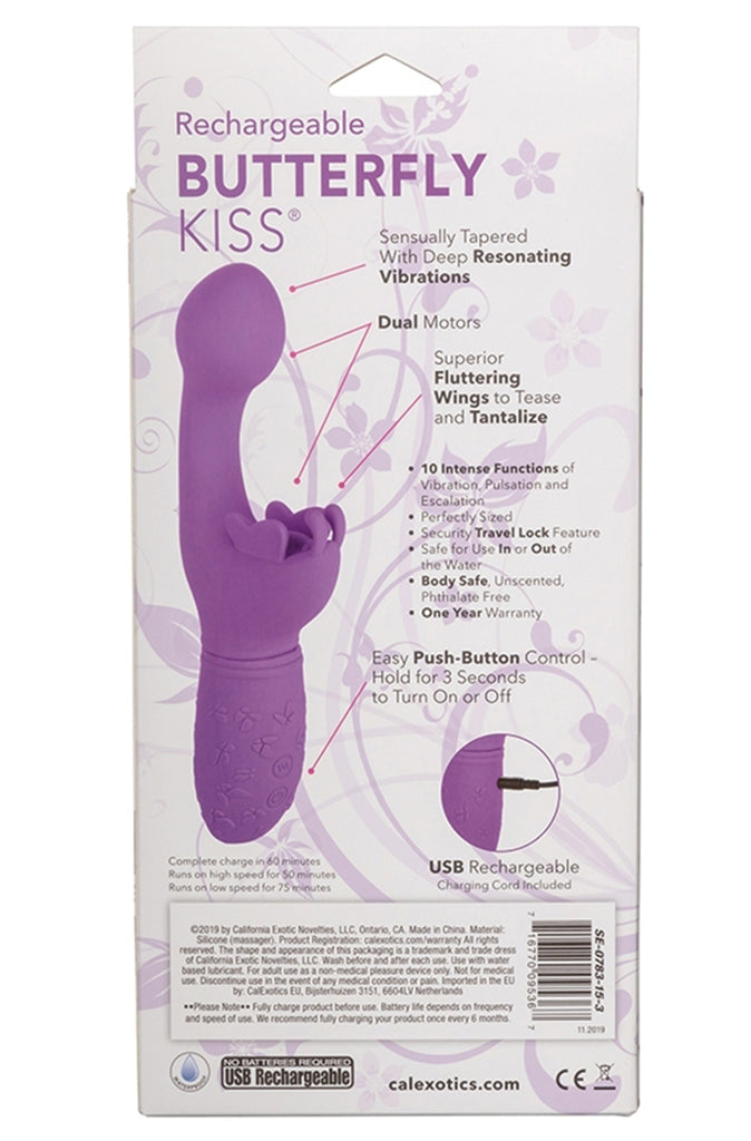 Rechargeable Butterfly Kiss in Purple