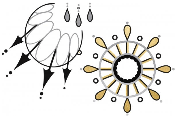 Temporary Body Tattoo- Audrey - thewhiteunicorn