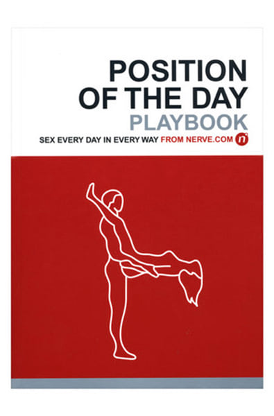 Cover of the Position of the Day Playbook by Hachette showing line-art sex position illustration on the book cover.