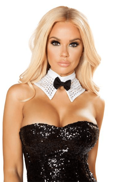 Rhinestone Tuxedo Choker 