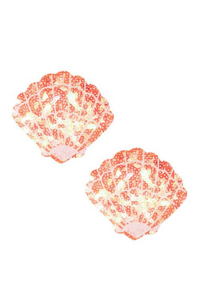 Moana Coral Sparkle Sequin Mermaid Shell Pasties