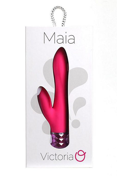 Victoria Silicone Dual Vibe in Neon Pink
