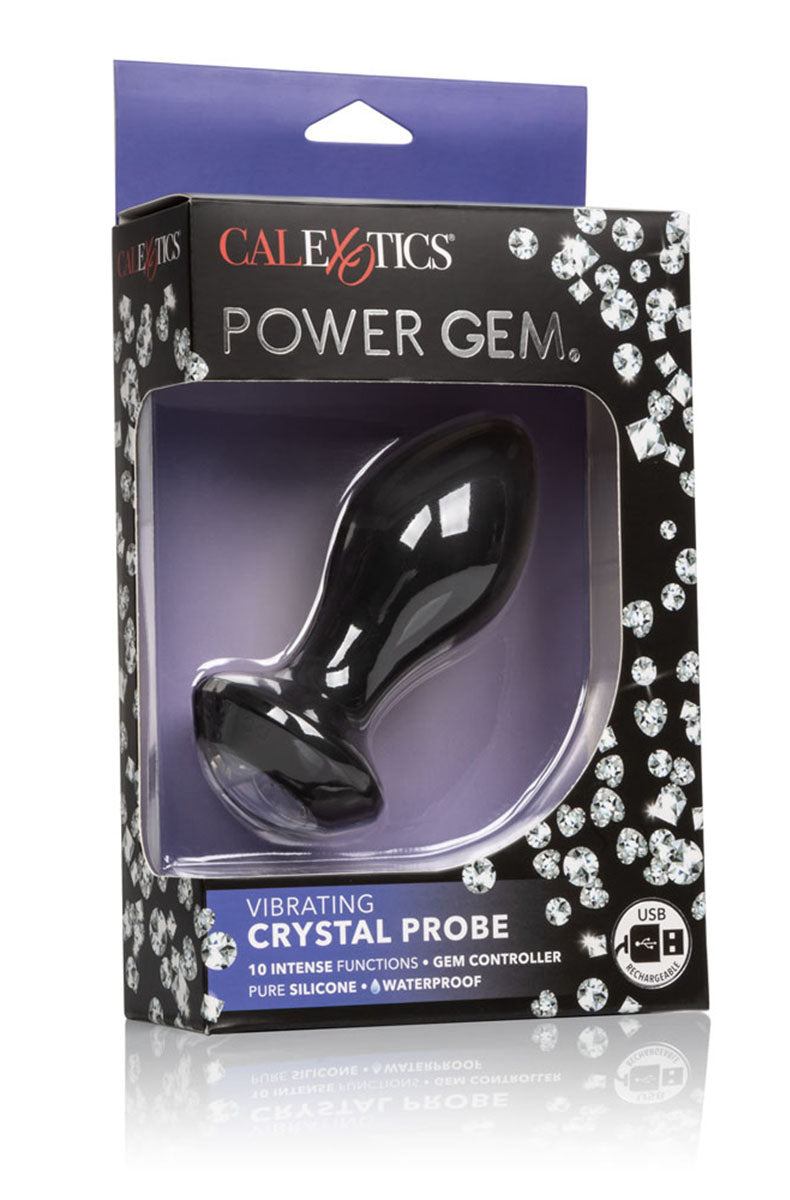 Alternate view of the power gem vibrating crystal probe in black.