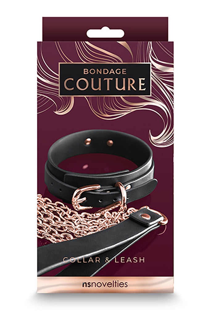bondage collar & leash