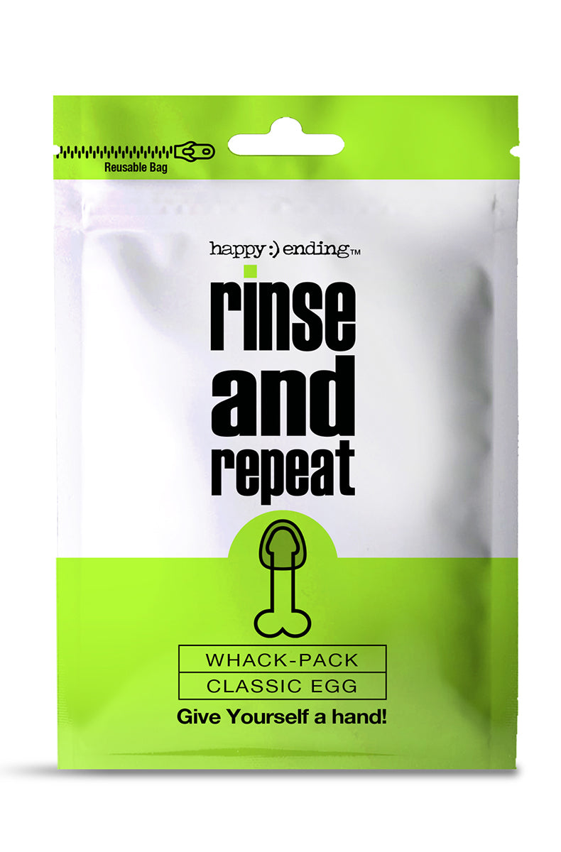 Second view of the Happy Ending Rinse and Repeat Whack Pack Egg.