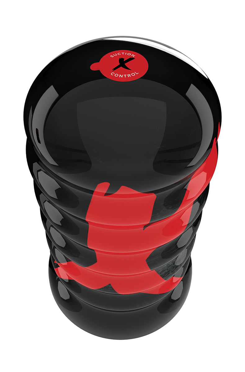 PDX Elite Air-Tight Pocket Pussy Stroker top view showing the textured sleeve entry.