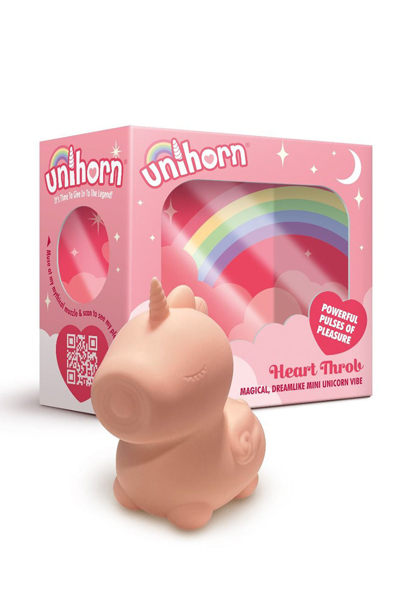Back view of the Unihorn Heart Throb retail box showing the unicorn graphic.